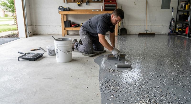 Garage Concrete Coating in Winston Salem, NC