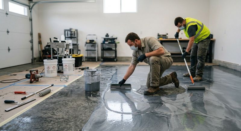 Metallic Epoxy Service in Raleigh, NC