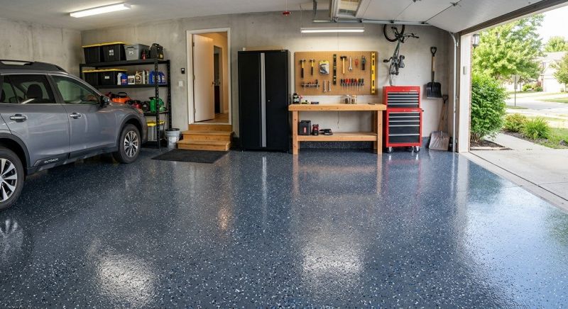 Epoxy Garage Flooring Installation in Greensboro, NC